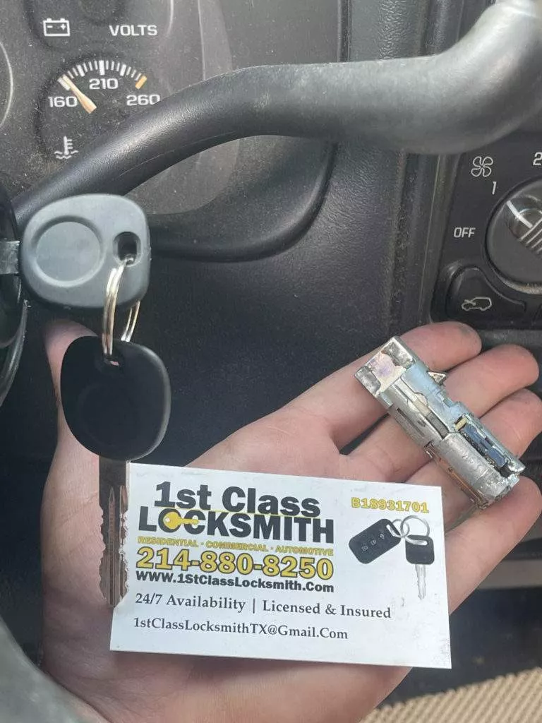 Locksmith Dallas Changing ignition cylinder in Dallas Texas