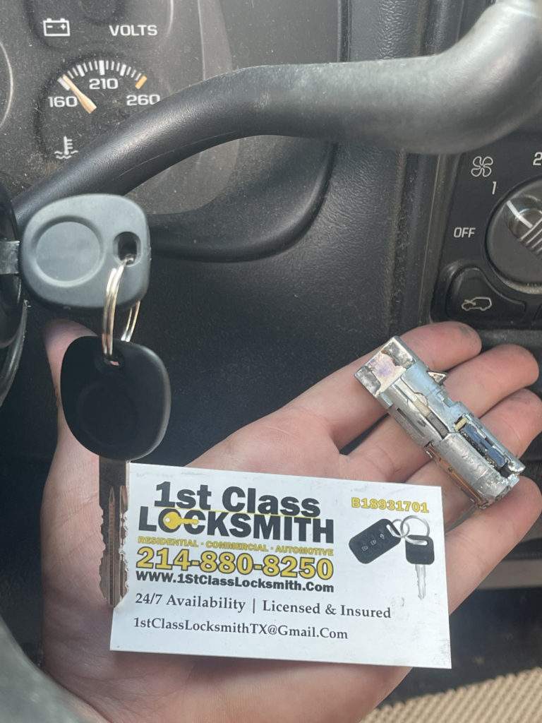 Locksmith Dallas Changing ignition cylinder in Dallas Texas