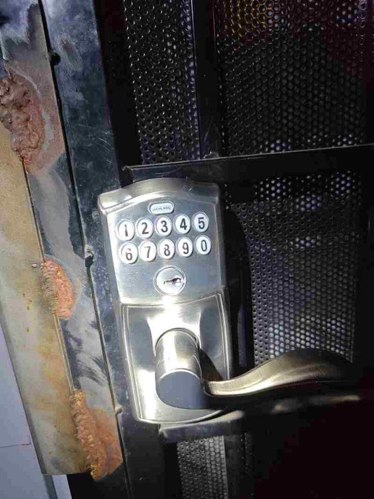 Keypad lock installation in Little Elm, TX By 1st Class Locksmith