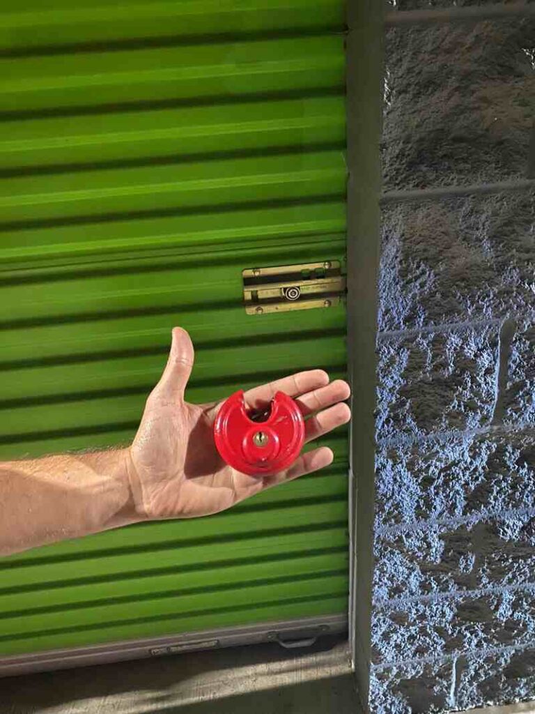 Red Storage Lock, That 1st Class Locksmith Tech Unlocked