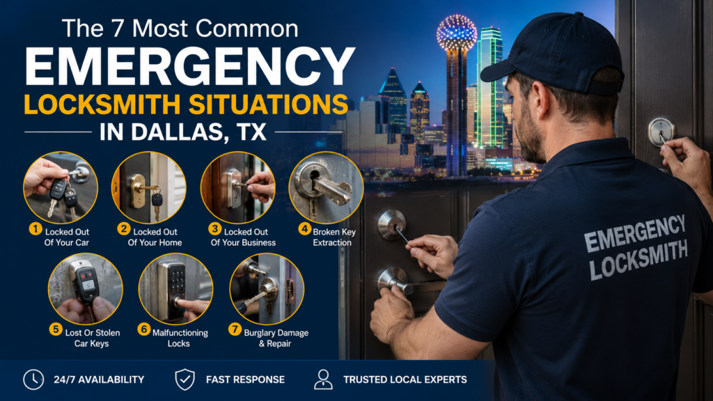 The 7 Most Common Emergency Locksmith Situations in Dallas TX