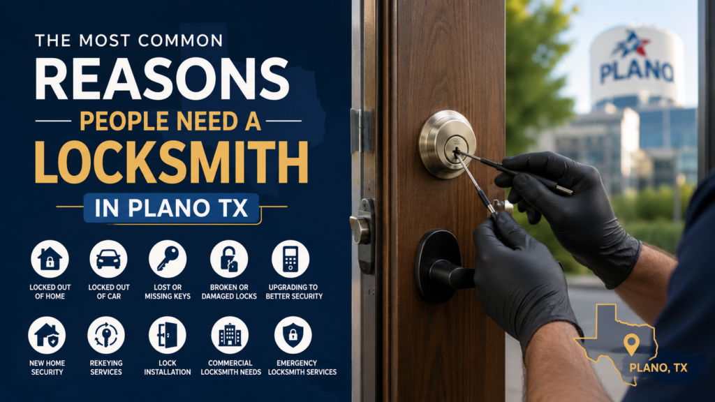 The Most Common Reasons People Need a Locksmith in Plano TX